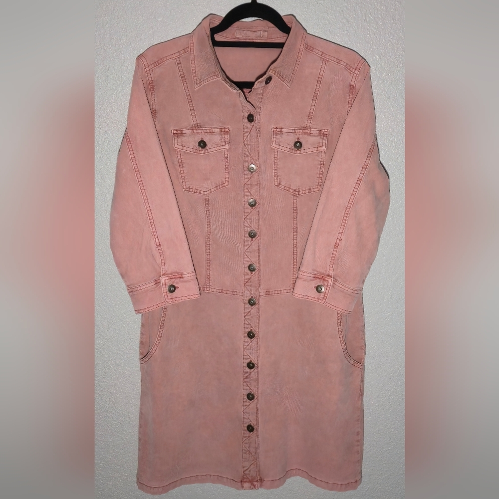 Prana Merrigan Dress - Champagne Corduroy - Size L